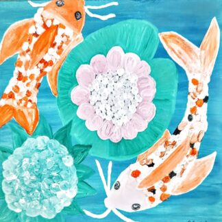 Koi Fish in a Pond