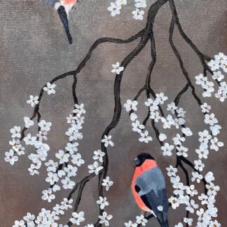 Branch, Blossoms, Bullfinches