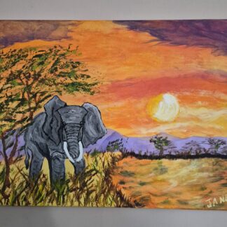 Sunset Stroll on the Savanna