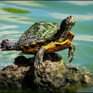 Sunbathing Balancing Turtle