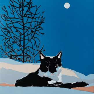 Moon Landscape w/Cat