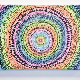 Fluorescent Pastel Rainbow Micro Mandala