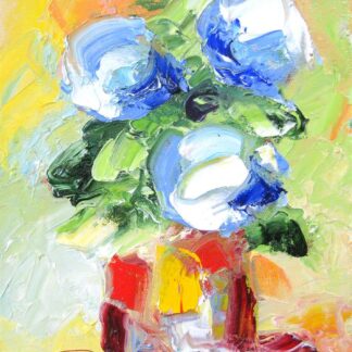 Still Life With Blue Hydrangeas