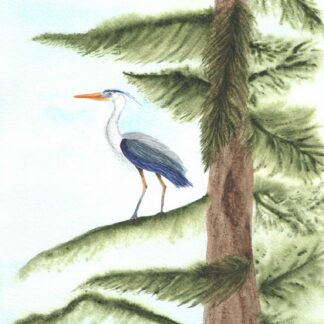 Blue Heron with an Amazing View