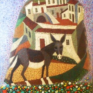 Donkey and Village